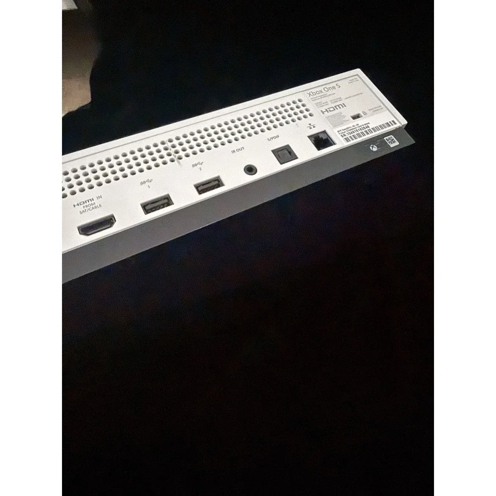 Microsoft Xbox One S (Model 1681) 500GB White Gaming System Console Only, Tested